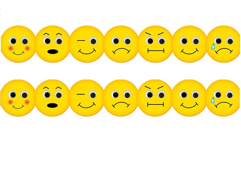 Hygloss Products Emotions Die-Cut Bulletin Board Border â€“ Classroom Decoration â€“ 3 x 36 Inch, 12 Pack (33659) - Image 2